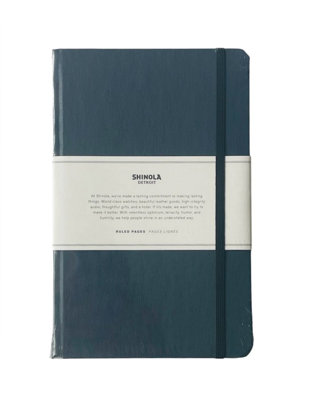 NEW Shinola Detroit Hard Lined Ruled Pages 5.25" x 8.25" Journal Blue